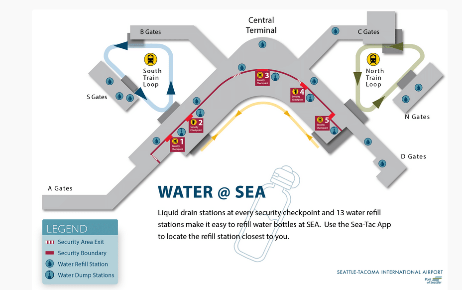 SEA Airport map